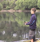 fishing on Moody Pond, Saranac Lake