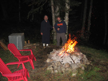 fire pit birch island rental