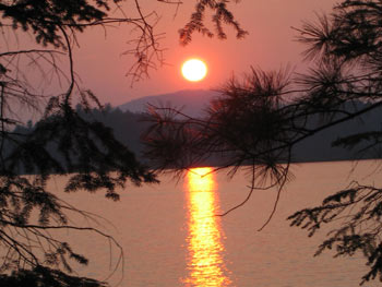 sunset oseetah lake